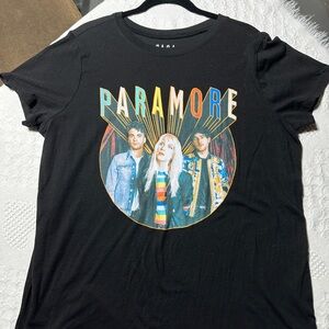Paramore Black Band Tee with Colorful Graphic - size 1